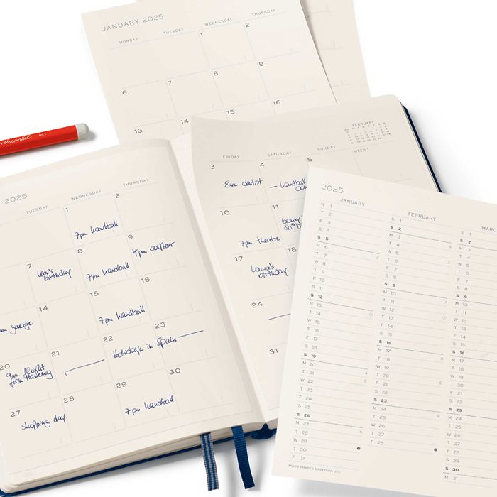 2025 Planner Stickers, Yearly overviews.