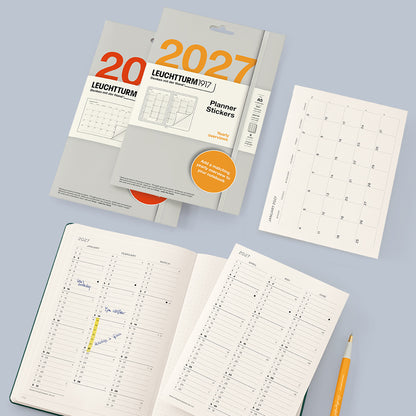 2027 Planner Stickers, Monthly & Yearly overviews
