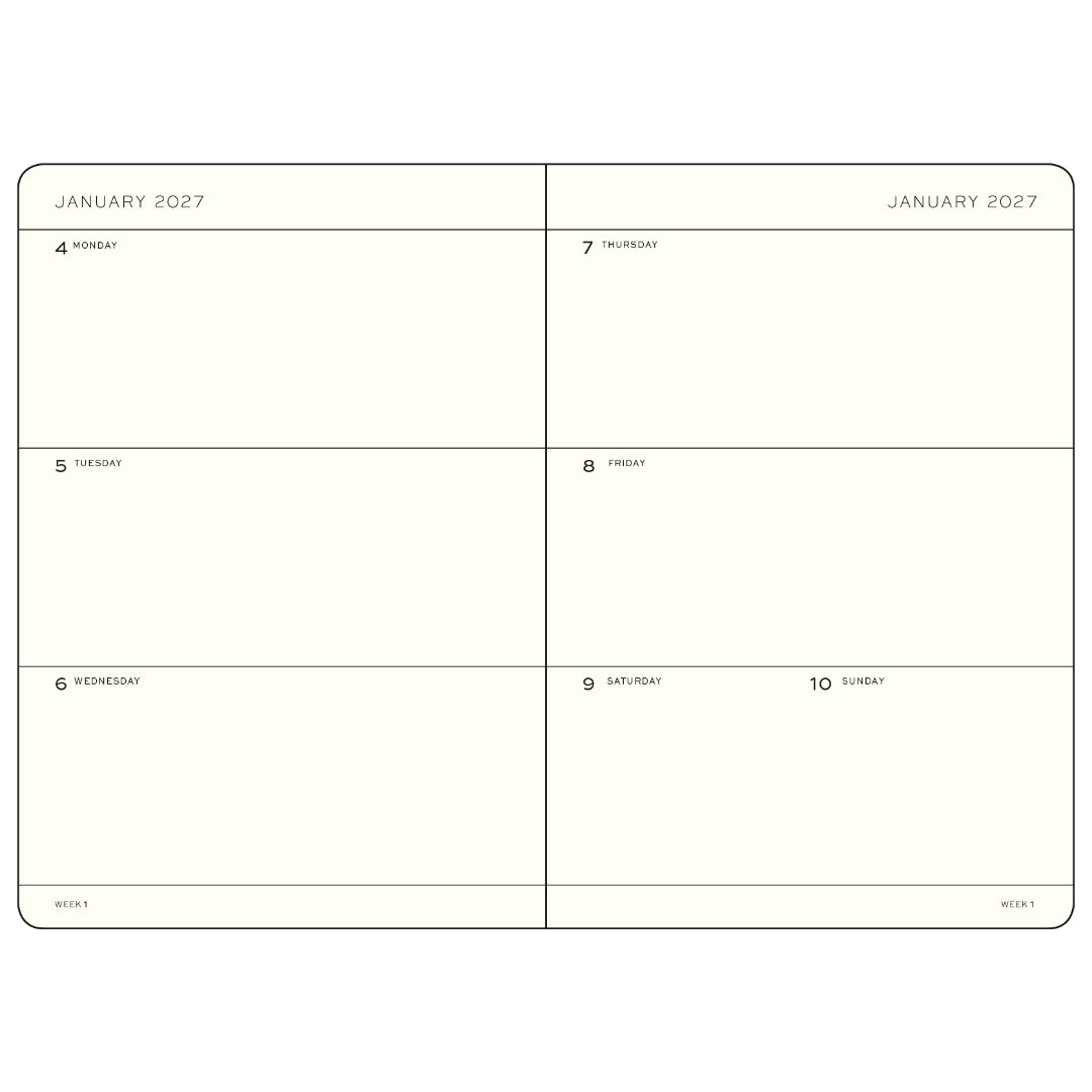2027 Weekly Planners