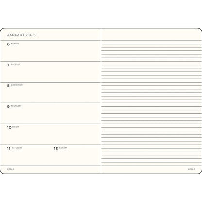 2025 Weekly Planner & Notebook Medium (A5)