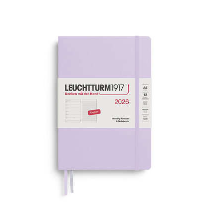 2026 Weekly Planner & Notebook Ruled  - A4 Master, A5 Medium & A6 Pocket - Hardcover