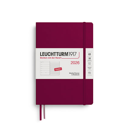 2026 Weekly Planner & Notebook Ruled  - A4 Master, A5 Medium & A6 Pocket - Hardcover