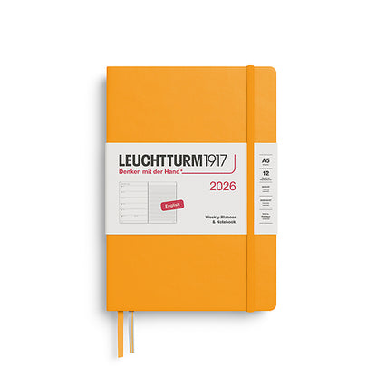 2026 Weekly Planner & Notebook Ruled  - A4 Master, A5 Medium & A6 Pocket - Hardcover