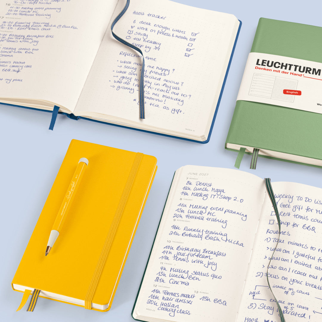 2027 Weekly Planner & Notebook Ruled HARDCOVER