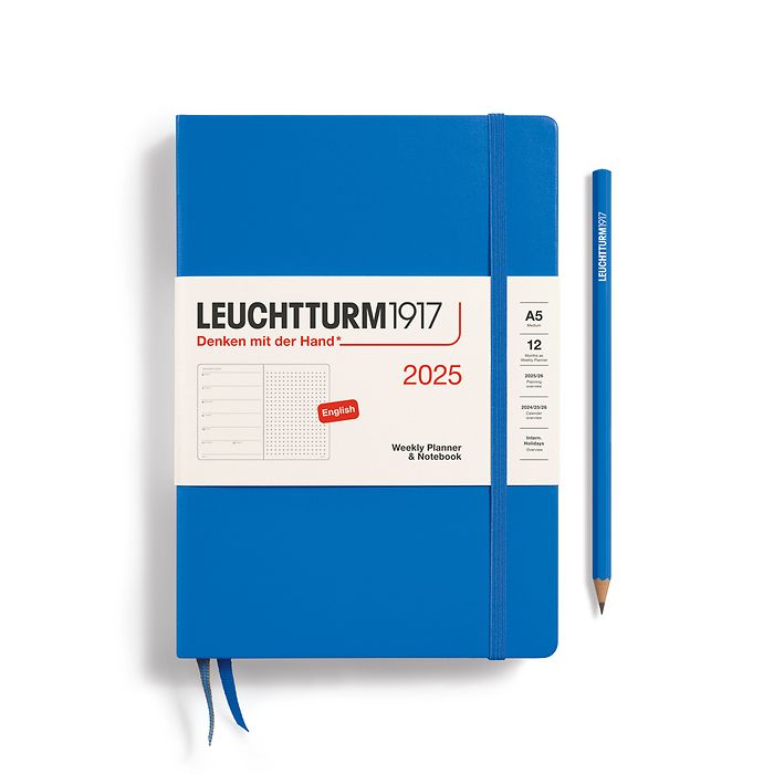 2025 Weekly Planner & Notebook Medium (A5) Dotted - NEW VARIANT