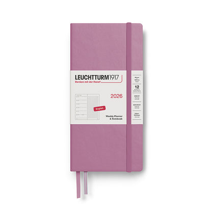 2026 Weekly Planner & Notebook DOTTED - A5 Medium & NEW Wallet Size (B6+xA6) - Hardcover
