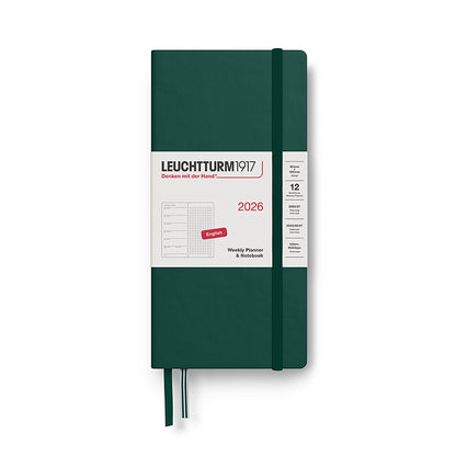 2026 Weekly Planner & Notebook DOTTED - A5 Medium & NEW Wallet Size (B6+xA6) - Hardcover
