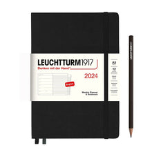 Load image into Gallery viewer, 2024 Weekly Planner and Notebook A5 Medium