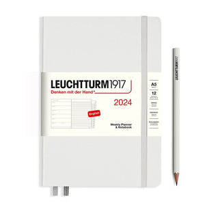 2024 Weekly Planner and Notebook A5 Medium