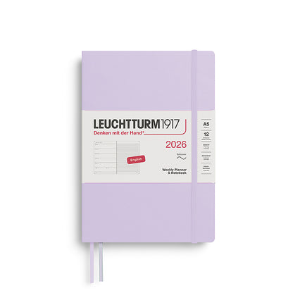 2026 Weekly Planner & Notebook Ruled A5 Medium - SOFTCOVER