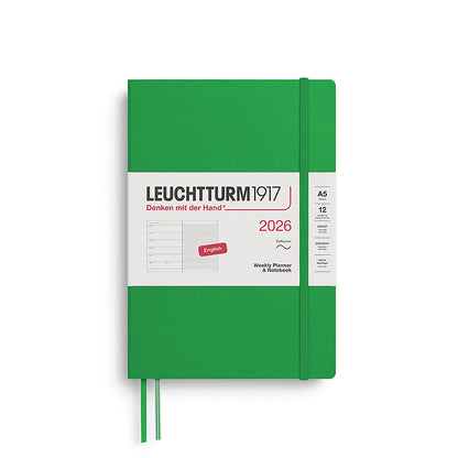 2026 Weekly Planner & Notebook Ruled A5 Medium - SOFTCOVER