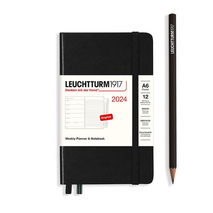 2024 Weekly Planner and Notebook A6 Pocket Size
