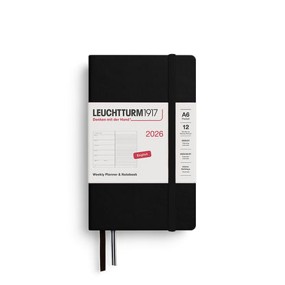 2026 Weekly Planner & Notebook Ruled  - A4 Master, A5 Medium & A6 Pocket - Hardcover